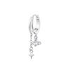 Double Ring Star Saturn Tassel Pendant Earrings: Zirconia Sparkle for Women, Light Luxury, High-End Feel, Perfect for Autumn/Winter