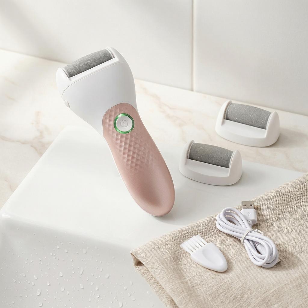 Rechargeable Electric Foot Exfoliator And Pedicure Tool
