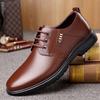 New business single shoes black dress shoes flat soft leather casual shoes