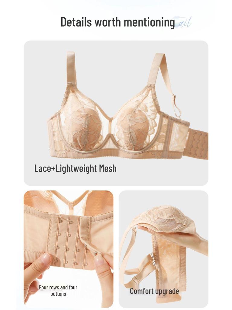 Ultra-dunne kanten minimizer bh - Zachte beugel, Vormgevende ondersteuning