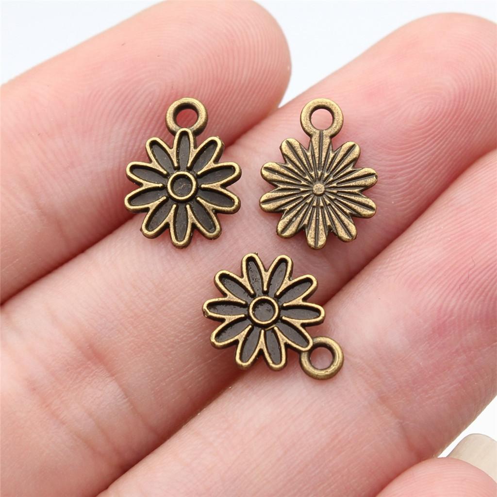 Charms Small Flower Pendants Wedding Jewelry Findings QC116