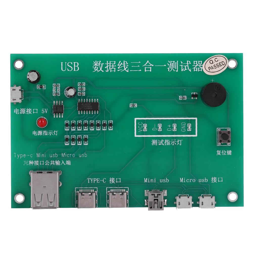 

3 in 1 Data Wire Test Fixture Precise Type CMini USBMicro USB USB Cable Triad Tester