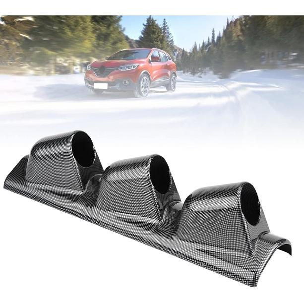 Universal Heavy Duty Racing Sport Meter Gauge Pillar Mount Pod Holder Bracket Gauge Holder (Three Hole)