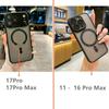 Luxury Magnetic Matte Translucent Phone Case For iPhone 17 16 15 14 Plus 13 12 Pro Max 11 For Magsafe Wireless Charging Cover