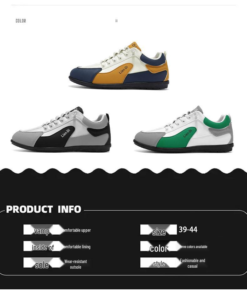 Spring 2026 Men's Versatile Low-Top Casual Leather Loafers - Youth Fashion Sports Trend