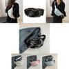 Cute Korean Style Striped Lightweight Crossbody Chest Bag For Casual Everyday Use