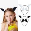 Transformative Devil Horns 3pcs Hair Clip Headband Set Party Headpieces for Halloween Costume Enhancement