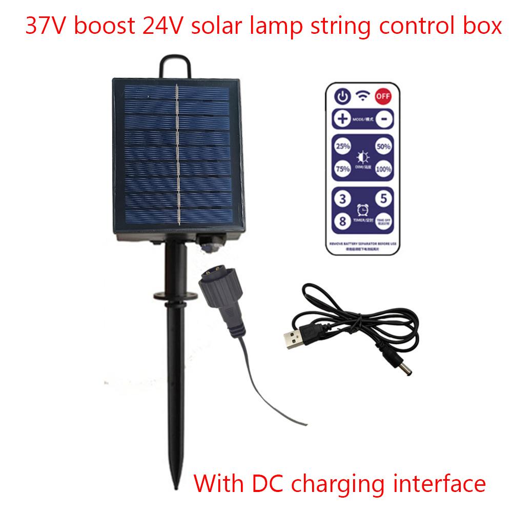Solar Battery Box Kit Pack Powered Lithium Panel Light With Drill Digger Remote Control For Led String Strip Lamp DIY