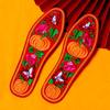 Summer Cotton Embroidered Insoles for Men and Women - Thick, Sweat-Absorbing, Wedding Celebration Design
