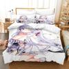 Bikini Anime Beauty Bedding Set Single Twin Full Queen King Size Bed Set Aldult Kid Bedroom Duvetcover Sets Europe and America