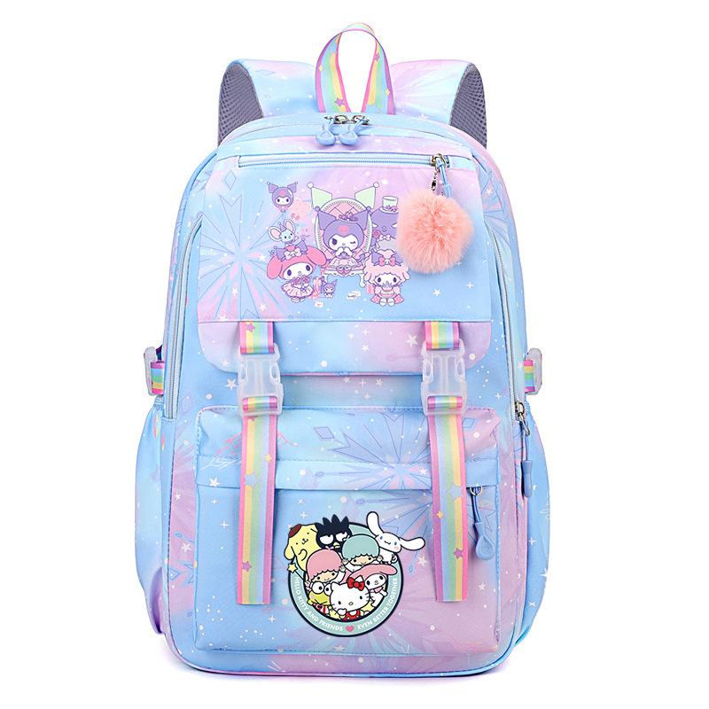 Collection Sweet Xiaoqing Cartoon Peripheral Trend Ridge Protection Backpack Large Capacity Student School Bag