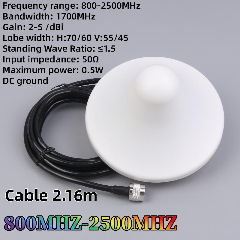 1Pcs N Male Connector Phone Booster Repeater Amplifier Antenna 2G 3G 4G Lte 800-2500/2700Mhz Indoor Ceiling Antenna