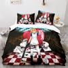 Gacha Life Academia Anime Duvet Cover Set with Pillow Covers Polyester Teens Kids Bedding Set Full Queen King Size Bed Linen