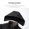 Men's Fleece-Lined Graphene Cotton Jacket, Warm Hooded and Cold-Resistant Winter Outerwear