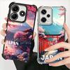 Osaka Tokyo Japan Scenery Plating Phone Case For Xiaomi Redmi Note 14 15 Pro Plus 13 12 11 11S 11T 10 9S 9 5G Anti-Fall Airabag