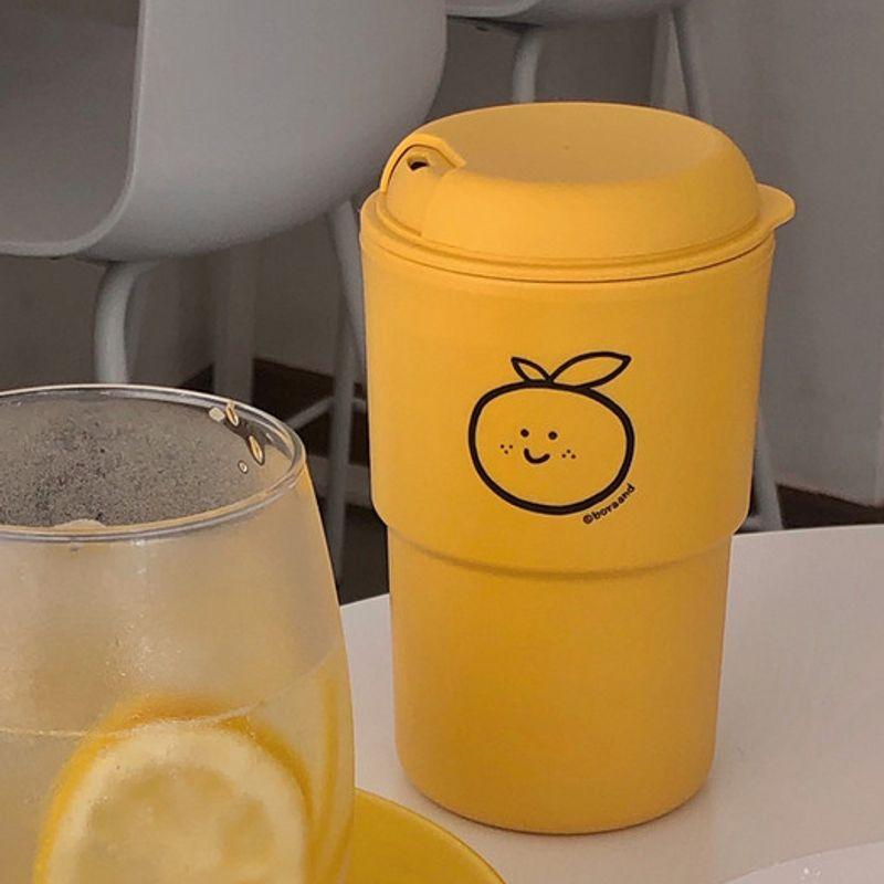 borate Tangerine reusable tumbler