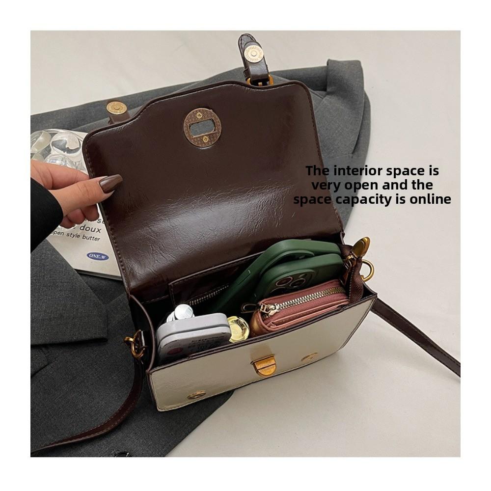 Niche High-end Design Handbag Bag Women's Versatile Trend Small Square Bag Retro Shoulder Messenger Bag