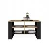 Coffee Table 4 Shelves Modern 4P Artisan Oak Black