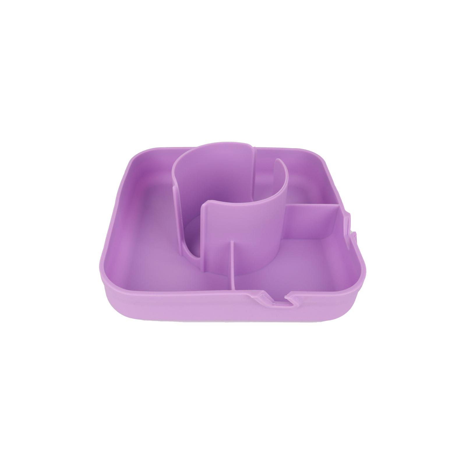 

Силиконовый подстаканник, хранилище для пульта дистанционного управления, лоток для хранения мобильного телефона, корзина для хранения закусок, многоразовая миска для закусок, аксессуары для чашек One Size фиолетовый