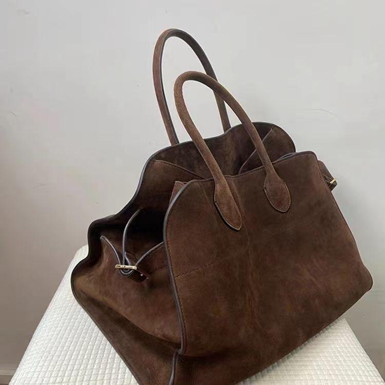 2023 Women's Large-Capacity Retro Commuter Tote Handbag - High-End Niche Design for Autumn & Winter