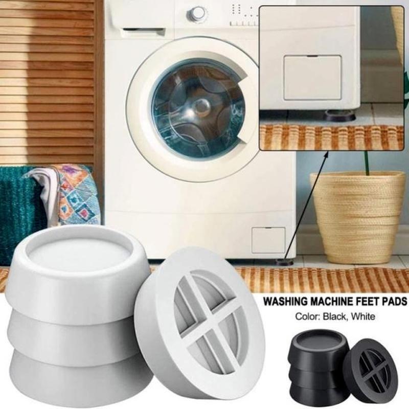 4 Stück Waschmaschinen Anti-Vibrations-Pads Gummi-Füße Beine Matte Anti-Vibrations-Pad Universell Geräuschreduzierende Beinbasis Ideal für Möbel Hohe Qualität