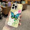 Flower Butterfly Large Hole Transparent Phone Case For Apple Iphone Niche Cute Girls Design