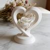 Heart Statues Desktop Ornament Sculpture Figurines Nordic Light Luxury Art Crafts Office Home Decoration Plastic