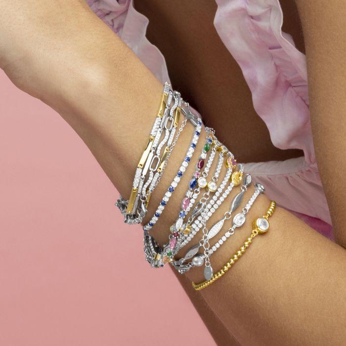 Bracelet - Luxenter - Lithwa - Argent 925 - Plaqué finition en rhodium - 16cm + 3cm d'extension