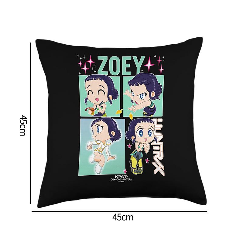 K-Pop Demon Hunter Pillow Cover Anime Movie Pillow Case Sofa Pillow Cushion Cover Christmas Decorations Home Supplies