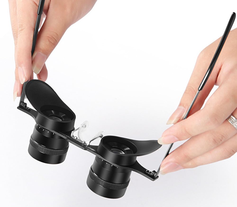 Magnification 10x Glasses Type Binoculars Eye Width Adjustable