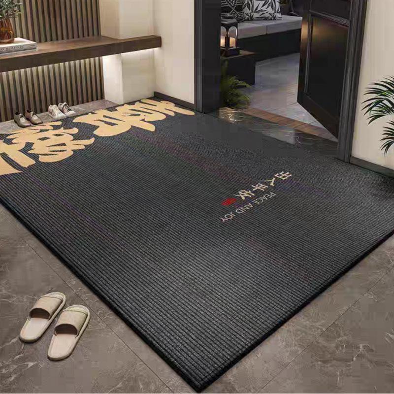 Luxury Crystal Velvet Non-Slip Entrance Mat - Dirt-Resistant Hallway and Doorway Rug