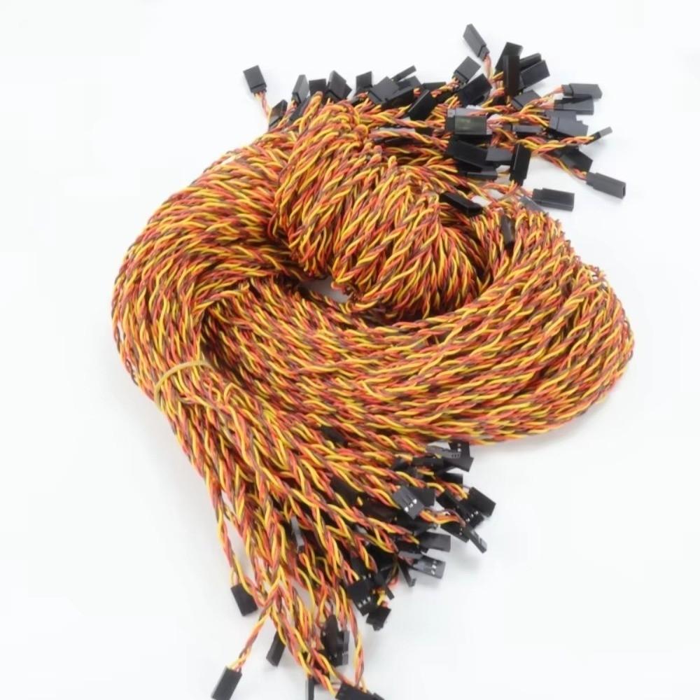 5Pcs Anti-interference Servo Extension Cable Anti-loose Receiver Connection Cable RC Car