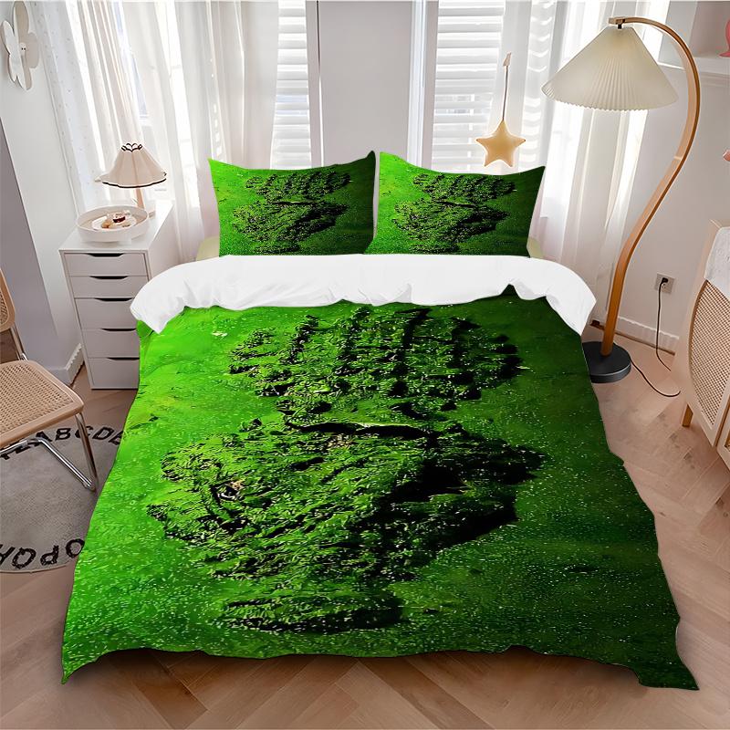 

3pcs Anime Cartoon Design Comforter Set with One Quilt Cover and Two Pillowcases (No Core), Festive Gift for Home Decor, Polyester Fabric 135x200cm