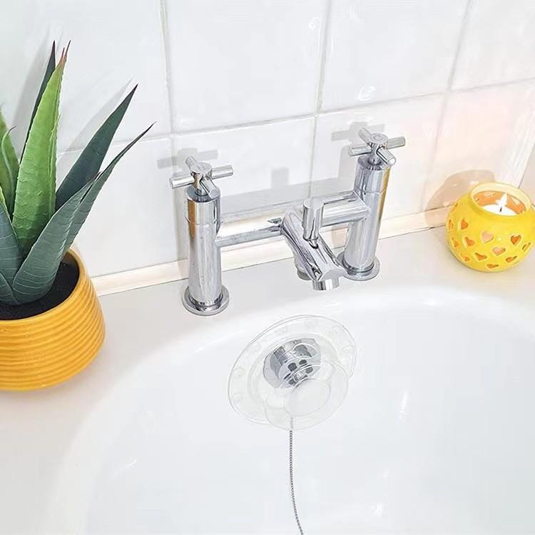 Modern Minimalist Bathtub Drain Cover With Pvc Material For Overflow Prevention And Water Level Control