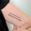 Simple English Short Sentence Tattoo Sticker Waterproof And Long-Lasting High-End Sense Of Arm And Thigh Letter Tattoo Sticker