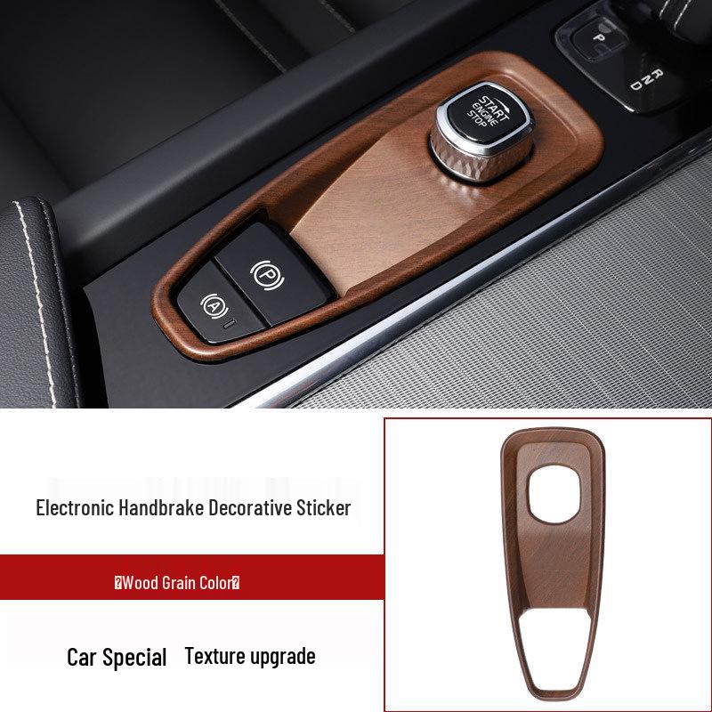 Compatible with 26 Volvo Models - S90, XC90, XC60 Electronic Handbrake Decorative Frame and Ignition Switch Stickers.