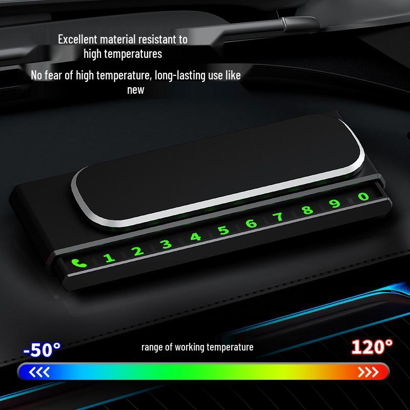 Magnetic Temporary Car Parking Sign with Luminous Hidden Contact Plate