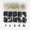 100pcs/box Oval Shape Plastic Safety Eyes Black Black Screw Eyes New Doll Bear Toys  For Toys