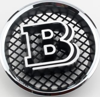 ABCB1 18.5cm ABS B Logo Front Grille Emblem Badge for BRABUS W204 W245 Vito Metris G-class V-class G63 G65 W463 G500 G350 GLK