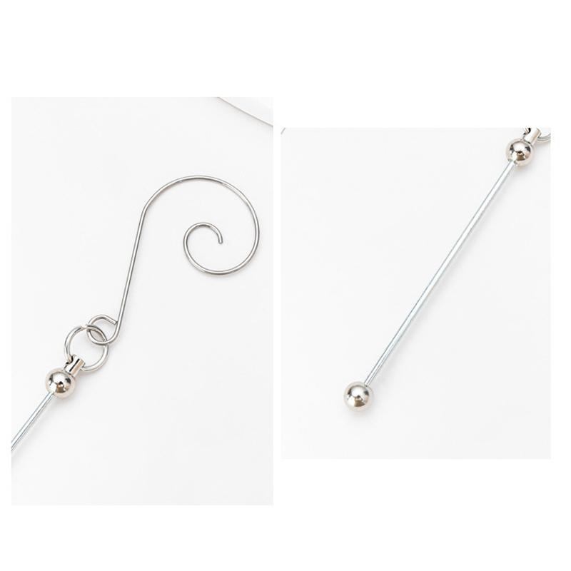 Beadable Metal Christmas Hangers For Crafting And Tree Decoration Colorful Hanging Hook Craft Accessories