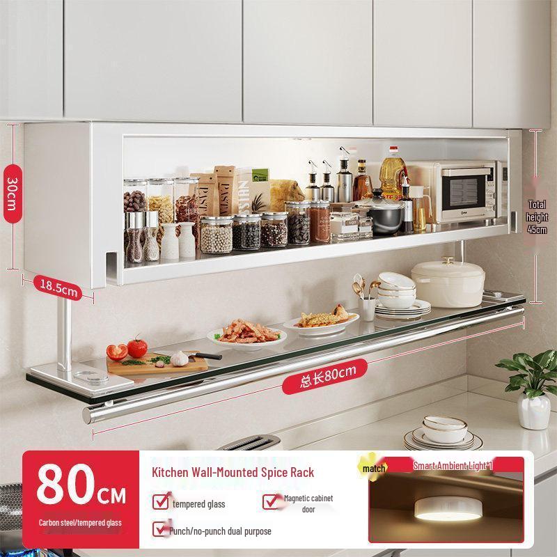 Wall-Mounted Spice Rack Organizer