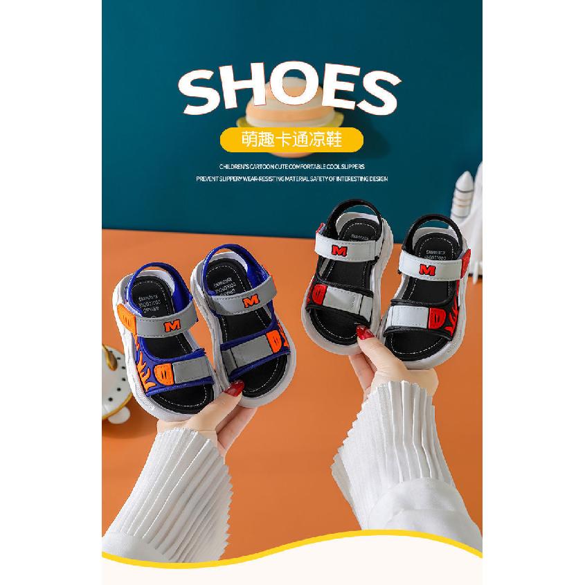 New trendy summer sandals for boys, stylish soft-soled shoes for older children, stylish children's and toddler boys' beach shoes