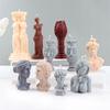 Roman Pillar Candle Silicone Mold Diy Nordic Architecture Crafts Home Portrait Decoration Soft Soybean Wax Making Tool