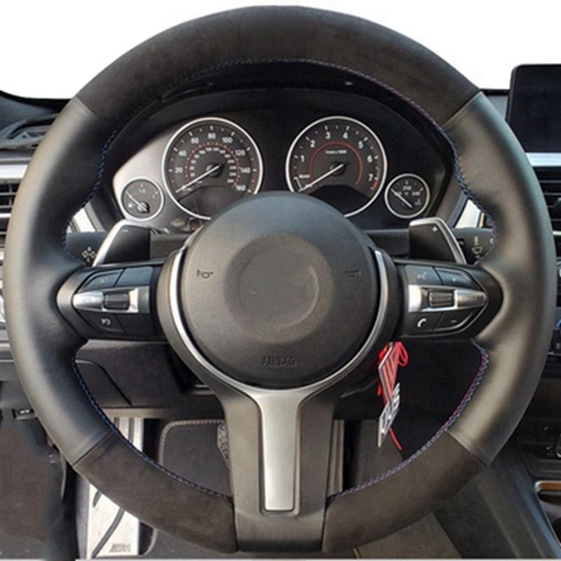 Auto Lenkradbezug Rutschfest Wildleder Für BMW M Sport 1er F20 M135i M140i M235i M240i X1 F21 F48 X2 F39 X3 F25