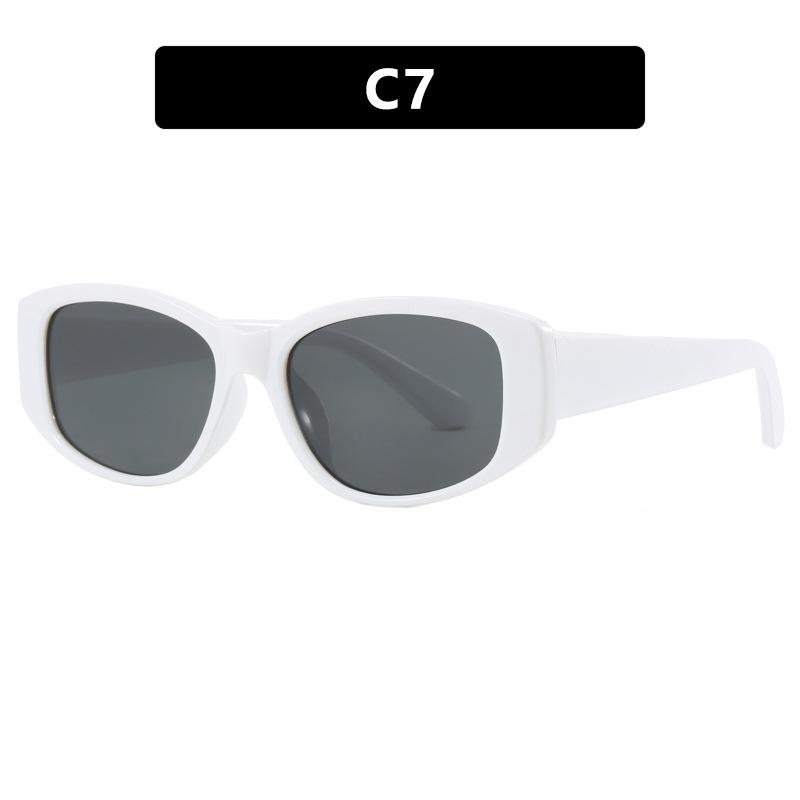 

Солнцезащитные очки Square Sunshade Солнцезащитные очки Advanced Sense Защита от ультрафиолета Ретро солнцезащитные очки кошачий глаз для женщин as shown in the picture