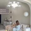 Nordic Style Remote Control Ceiling Fan with Light - Variable Frequency, Strong Wind for Bedroom