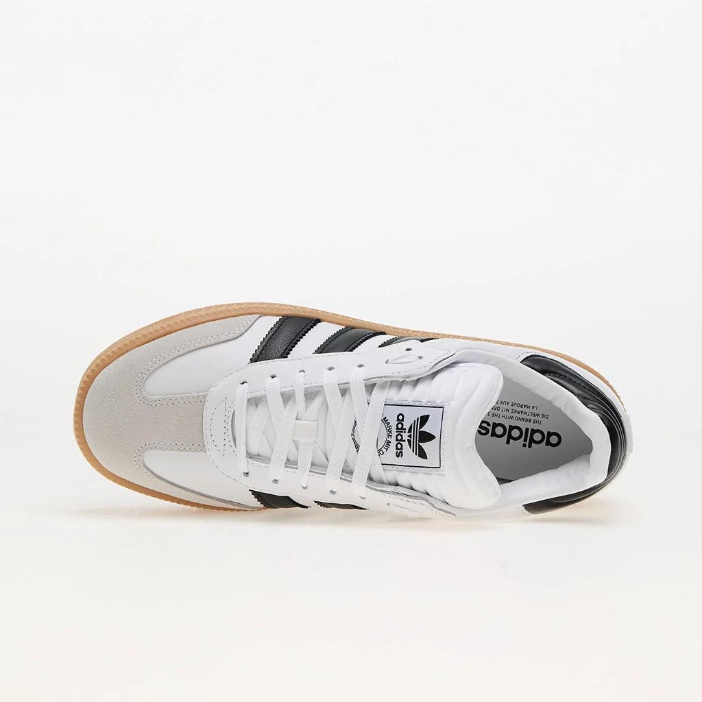 Adidas samba xlg sneakers leather upper white black gum