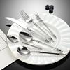 Knives, Forks and Spoons 304 Stainless Steel Western Tableware French Light Luxury Retro Style Restaurant Legendary Knives and Forks Dessert Spoon