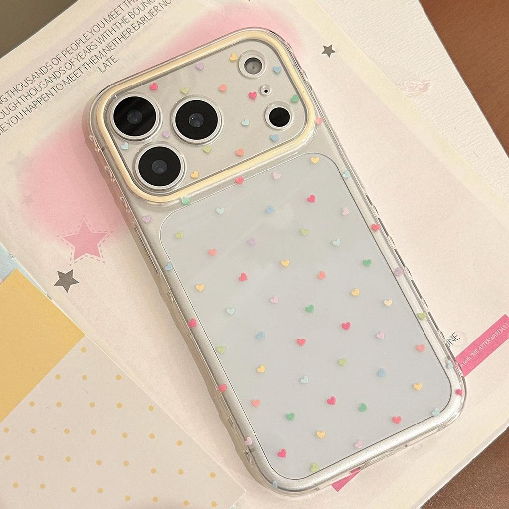 Colorful Heart-Shaped Phone Case for iPhone 17 and iPhone 17 Pro Max