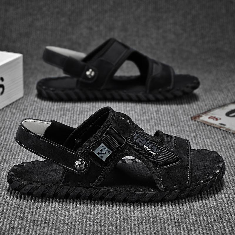 Spring and summer new hand-sewn soles casual men's outdoor trend sandals large size